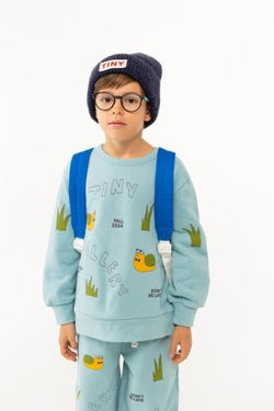 ★30%0FF★2024AW★tinycottons タイニーコットンズ ARTSY SNAIL SWEATSHIRT warm blue AW24-123