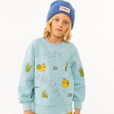★30%0FF★2024AW★tinycottons タイニーコットンズ ARTSY SNAIL SWEATSHIRT warm blue AW24-123