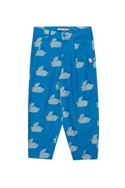 ★30%OFF★2024AW★tinycottons タイニーコットンズ RABBITS PLEATED PANT blue AW24-193