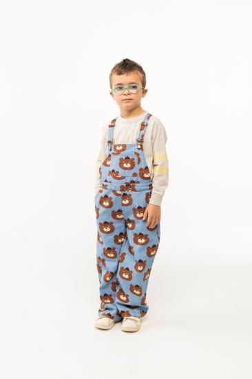 ★30%OFF★2024AW★tinycottons タイニーコットンズ BEARS DENIM DUNGAREE denim blue AW24-228