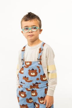 ★30%OFF★2024AW★tinycottons タイニーコットンズ BEARS DENIM DUNGAREE denim blue AW24-228