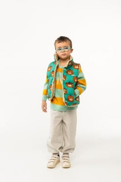★30%OFF★2024AW★tinycottons タイニーコットンズ BEARS PADDED VEST emerald AW24-299