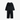 ★30％OFF★2024AW★mini rodini ミニロディーニ CATSUIT ONESIE Black