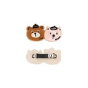★30%OFF★2024AW★tinycottons タイニーコットンズ BEAR AND CAT BIG CLIP brown/peach AW24-404