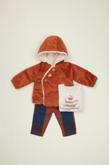 ★30%OFF★Arsène et les pipelettes アルセーヌ エ レ ピプレット ELSON MANTEAU CHATAIGNE 74 H24BM25