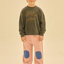 ★2024AW★JELLYMALLOW Wrap-up Sweatshirt CHARCOAL JM2420104