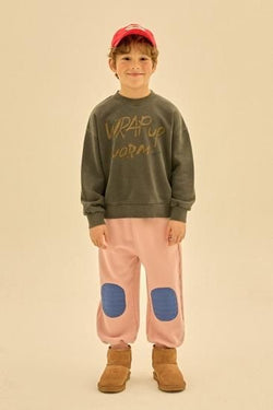 ★2024AW★JELLYMALLOW Wrap-up Sweatshirt CHARCOAL JM2420104