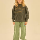 ★2024AW★JELLYMALLOW Wrap-up Sweatshirt CHARCOAL JM2420104