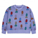 ★2024AW★JELLYMALLOW Shape Pigment Sweatshirt PURPLE JM2420117