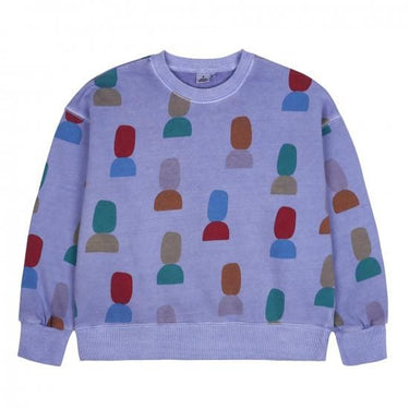 ★2024AW★JELLYMALLOW Shape Pigment Sweatshirt PURPLE JM2420117