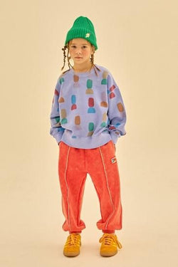 ★2024AW★JELLYMALLOW Shape Pigment Sweatshirt PURPLE JM2420117