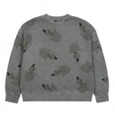 ★30%OFF★2024AW★JELLYMALLOW Snowman Pigment Sweatshirt GREY JM2420124