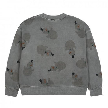 ★30%OFF★2024AW★JELLYMALLOW Snowman Pigment Sweatshirt GREY JM2420124