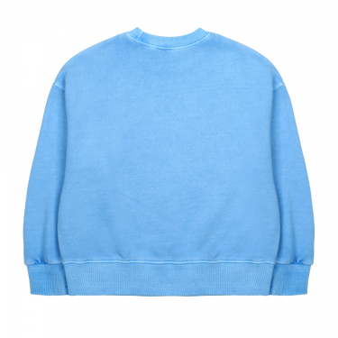 ★30%OFF★2024AW★JELLYMALLOW Bird Pigment Sweatshirt BLUE JM2420131