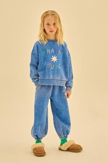 ★30%OFF★2024AW★JELLYMALLOW Thanks Sweatshirt BLUE JM2420133