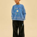 ★30%OFF★2024AW★JELLYMALLOW Thanks Sweatshirt BLUE JM2420133