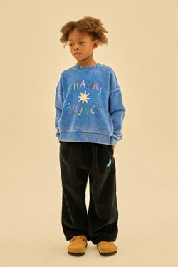 ★30%OFF★2024AW★JELLYMALLOW Thanks Sweatshirt BLUE JM2420133