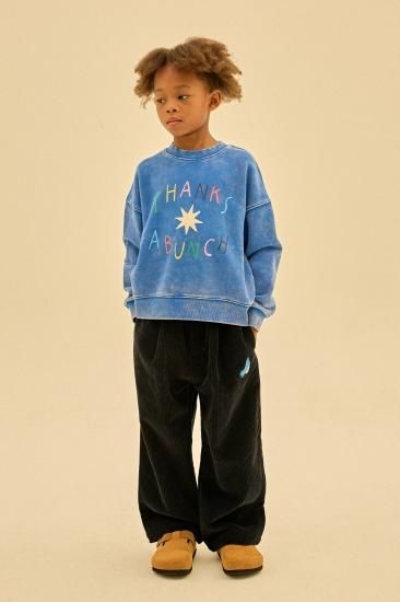 ★30%OFF★2024AW★JELLYMALLOW Thanks Sweatshirt BLUE JM2420133