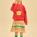 ★30%OFF★2024AW★JELLYMALLOW flowerpot Sweatshirt RED JM2420146