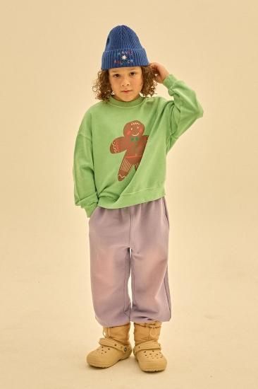 ★30%OFF★2024AW★JELLYMALLOW Cookie Pigment Sweatshirt LIGHT KHAKI JM2420149