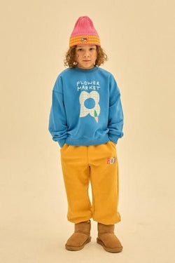 ★30%OFF★2024AW★JELLYMALLOW Flower Market Sweatshirt BLUE JM2420151
