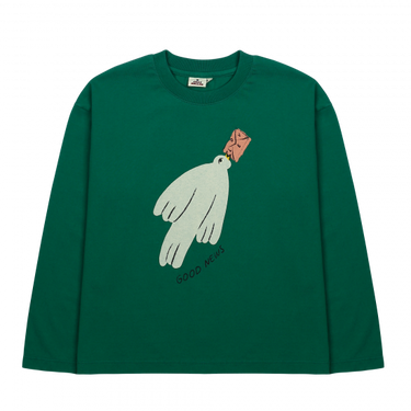 ★30%OFF★2024AW★JELLYMALLOW Bird Longsleeve T-shirts GREEN JM2420153