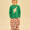 ★30%OFF★2024AW★JELLYMALLOW Bird Longsleeve T-shirts GREEN JM2420153