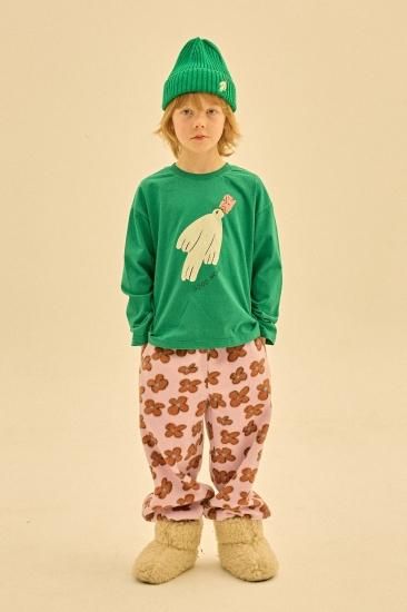 ★30%OFF★2024AW★JELLYMALLOW Bird Longsleeve T-shirts GREEN JM2420153