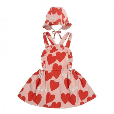 ★30%OFF★2024AW★JELLYMALLOW Love Frill Baby Jumpsuit PINK JM2420705