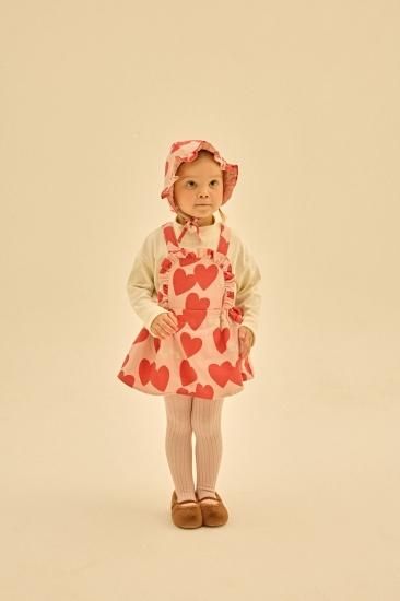 ★30%OFF★2024AW★JELLYMALLOW Love Frill Baby Jumpsuit PINK JM2420705