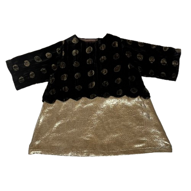 ★30%OFF★2024AW★Hello Lupo ハロールポ Diana dress Golden pois/Glitter