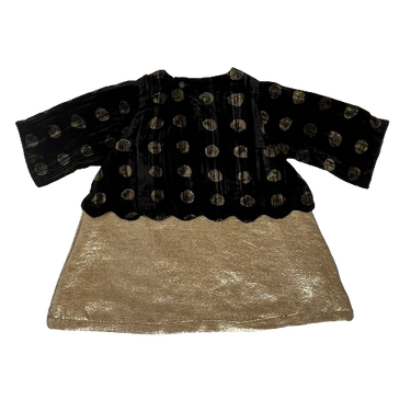 ★30%OFF★2024AW★Hello Lupo ハロールポ Diana dress Golden pois/Glitter