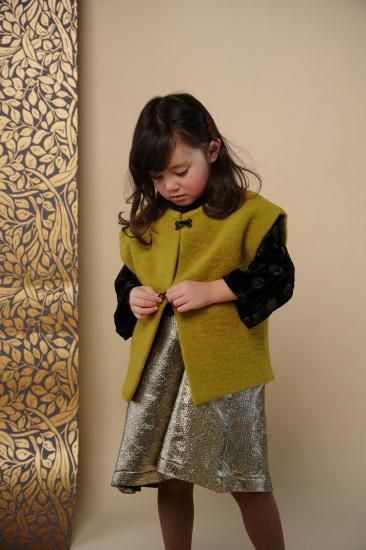 ★30%OFF★2024AW★Hello Lupo ハロールポ Diana dress Golden pois/Glitter