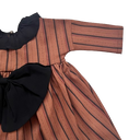 ★30%OFF★2024AW★Hello Lupo ハロールポ Veronica dress Stripy brown