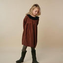 ★30%OFF★2024AW★Hello Lupo ハロールポ Veronica dress Stripy brown