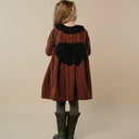 ★30%OFF★2024AW★Hello Lupo ハロールポ Veronica dress Stripy brown