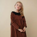 ★30%OFF★2024AW★Hello Lupo ハロールポ Veronica dress Stripy brown