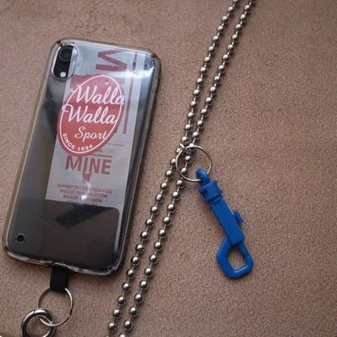 ROSETTAPRAYER SMARTPHONE SHOULDER STRAP- PLASTIC SNAP BLUE 145cm