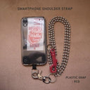 ROSETTAPRAYER SMARTPHONE SHOULDER STRAP- PLASTIC SNAP RED 145cm