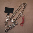 ROSETTAPRAYER SMARTPHONE SHOULDER STRAP- PLASTIC SNAP RED 145cm