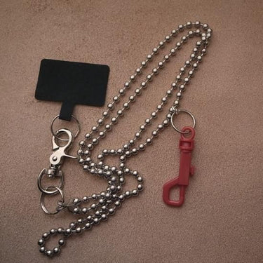 ROSETTAPRAYER SMARTPHONE SHOULDER STRAP- PLASTIC SNAP RED 145cm