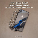 ROSETTAPRAYER 9mm BALL CHAIN SMARTPHONE STRAP- BLUE SNAP 27.5cm