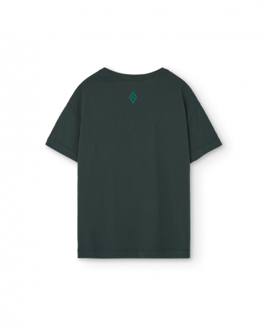 ★DROP1★BASIC★The Animals Observatory ORION KIDS T-SHIRT Deep Green DGR F24120_021_BG