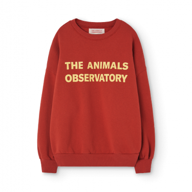 ★DROP1★BASIC★The Animals Observatory Leo Kids Sweatshirt Maroon MRN F24124_252_BG