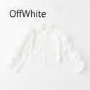 ★30%OFF★2024AW★nunuforme ヌヌフォルム ドロストスリーブシャツ OffWhite 02-nf22-523-002