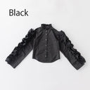 ★30%OFF★2024AW★nunuforme ヌヌフォルム ドロストスリーブシャツ Black 02-nf22-523-002