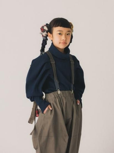 ★30%OFF★2024AW★nunuforme ヌヌフォルム 裁ち切りフリルT Navy 16-nf22-939-500