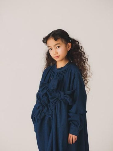 ★30%OFF★2024AW★nunuforme ヌヌフォルム ビックリボンワンピ one-Wash 29-nf22-464-016