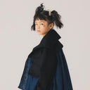 ★30%OFF★2024AW★nunuforme ヌヌフォルム ハイネックサークルスリーブジャケット Black 43-nf22-128-007