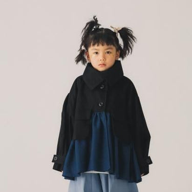 ★30%OFF★2024AW★nunuforme ヌヌフォルム ハイネックサークルスリーブジャケット Black 43-nf22-128-007